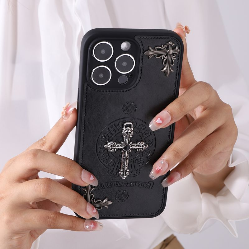 Cross Patch Chrome Hearts Inspired iPhone Case