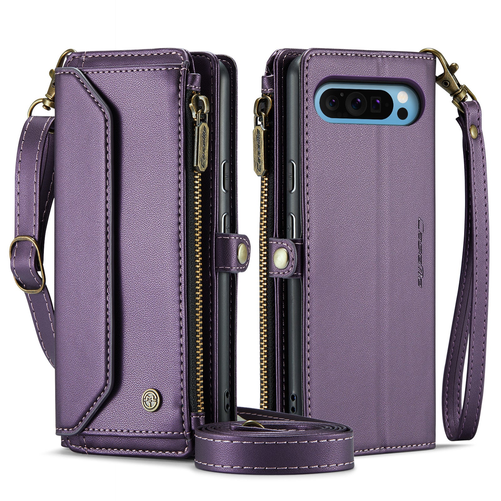 Crossbody Cards Solt Magnetic Leather Wallet Card Phone Case For Google Pixel 9 10