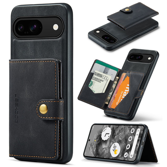 Detachable Wallet Card Leahter Case For Google Pixel 9