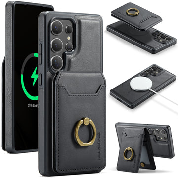 Detachable PU Leather Magnetic Phone Case For Samsung Galaxy S25
