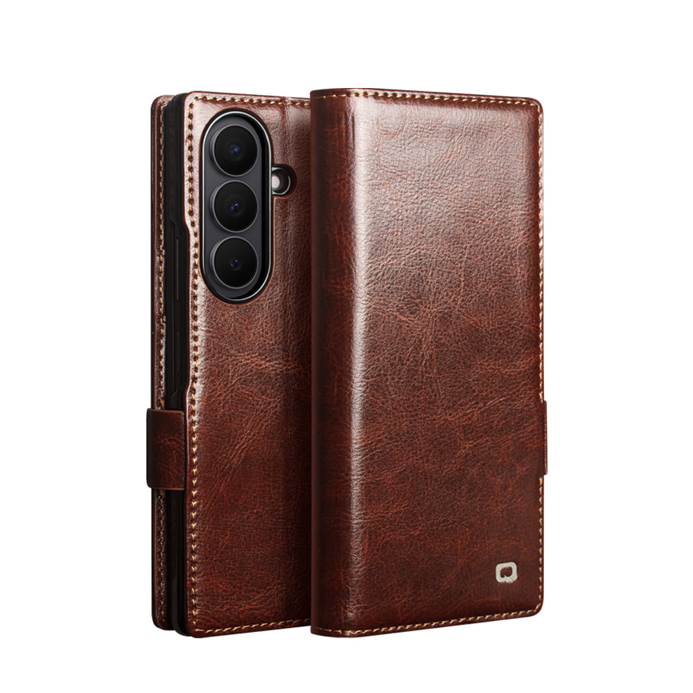 Fashion Design Magnetic Closure Luxury Leather Wallet Phone Case For Samsung Galaxy Fold 8
