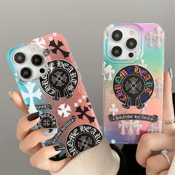 Fashion Laser Dazzle Cross Phone Case For iPhone