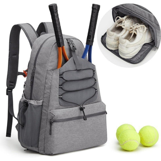 Large Capacity Pickleball Racket Bag with Shoe Compartment Travel Sports Bag
