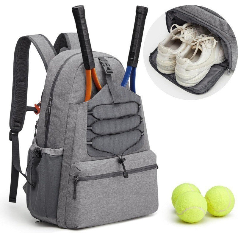 Large Capacity Pickleball Racket Bag with Shoe Compartment Travel Sports Bag