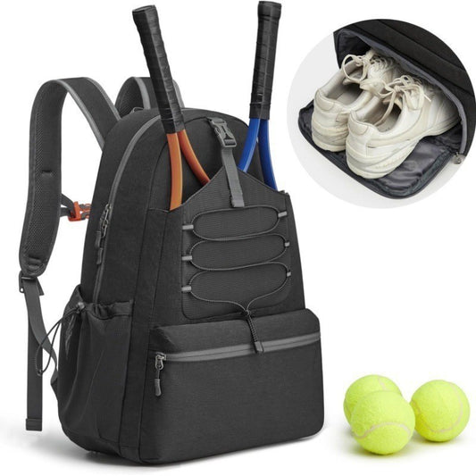 Large Capacity Pickleball Racket Bag with Shoe Compartment Travel Sports Bag
