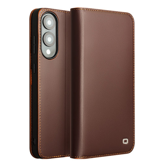 Fashion Business Classic Flip Leather Case with Card Slots For Samsung Galaxy S25 Edge