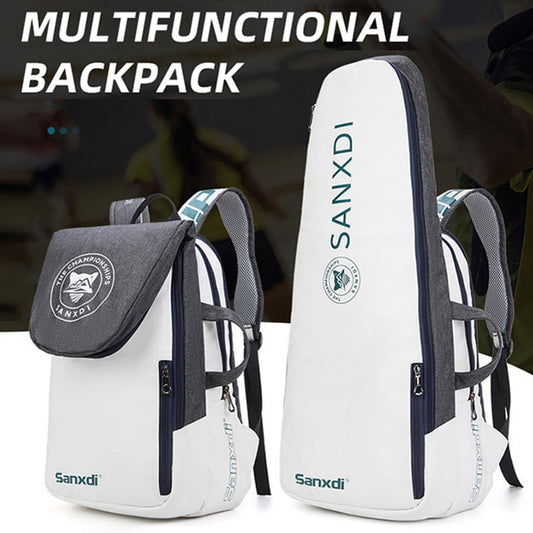 Foldable Tennis Paddle Backpack Large Capacity Sports Bags