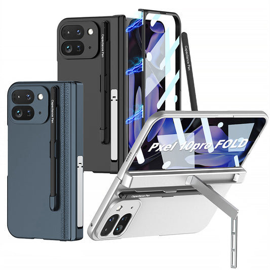 With Touch Pen Screen Protector Bracket Magnetic Hinge Protection Hard PC Cover For Google Pixel 10 9 Pro Fold