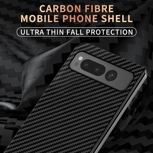 Carbon Fiber Slim Skin Texture Matte Anti-fall Phone Case For Google Pixel Fold