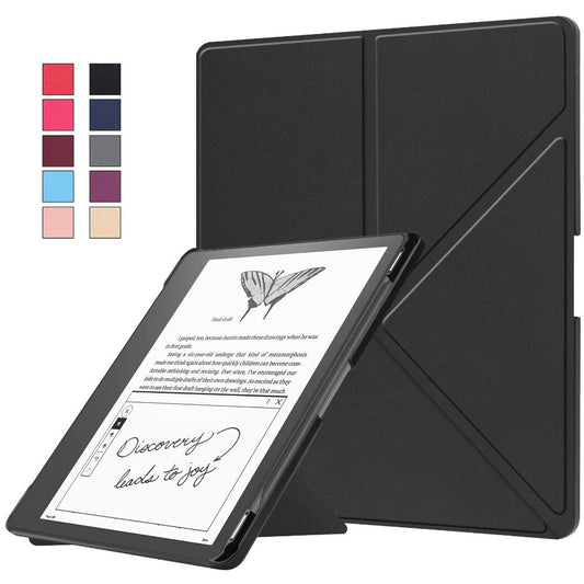 Multi-Folding Stand Soft Silicon Case With Pencil Holder For Kindle Scribe 10.2 inch