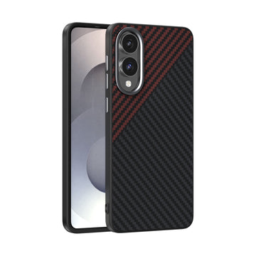 Magsafes Magnetic Wireless Charging Business Carbon Fiber Texture Phone Case For Samsung Galaxy S25 Edge
