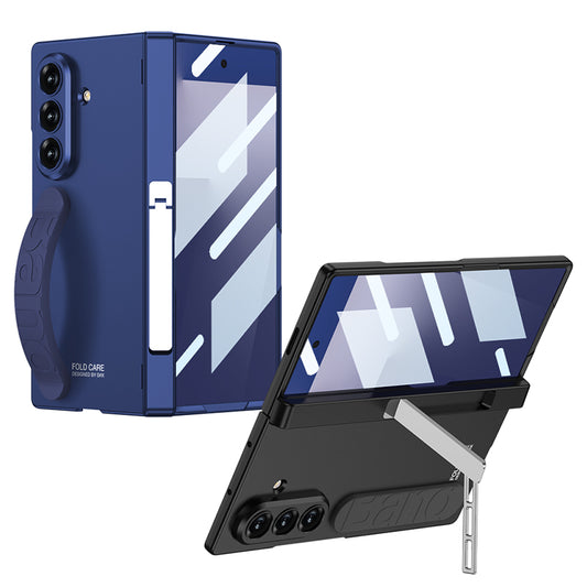 Magnetic Folding Phone Case Hinge Silicone Wristband Shell Membrane Integrated Full Shell For Samsung Galaxy Z Fold7