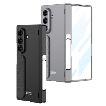 Magnetic Folding Phone Case Hinge Silicone Wristband Shell Membrane Integrated Full Shell For Samsung Galaxy Z Fold7