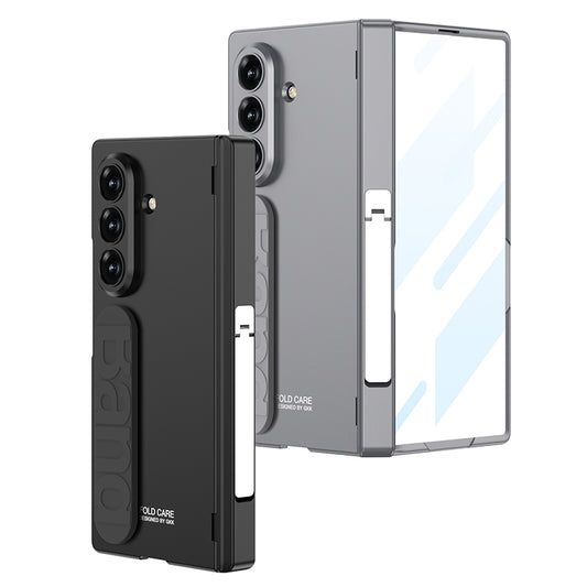 Magnetic Folding Phone Case Hinge Silicone Wristband Shell Membrane Integrated Full Shell For Samsung Galaxy Z Fold7