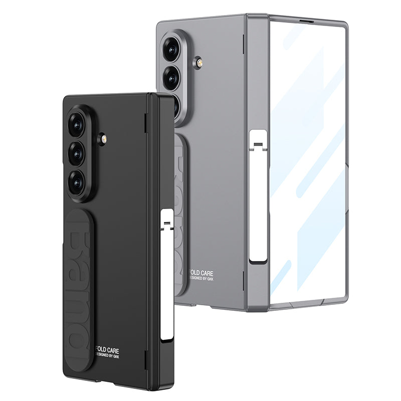 Magnetic Folding Phone Case Hinge Silicone Wristband Shell Membrane Integrated Full Shell For Samsung Galaxy Z Fold7