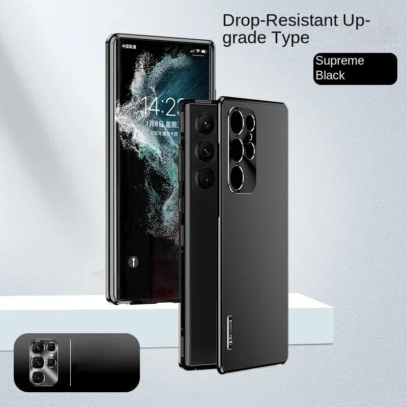 Metal Frame Magnetic Drop-Resistant Phone Case For Samsung S25 S24