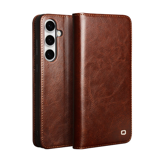 Fashion Business Classic Flip Leather Case with Card Slots For Samsung Galaxy S25FE