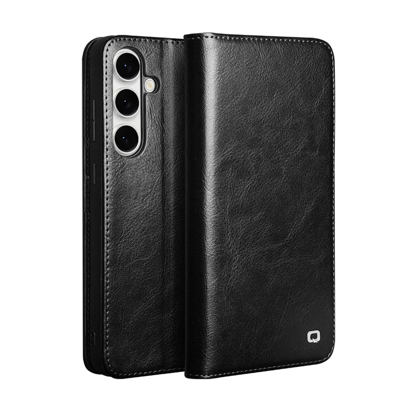 Fashion Business Classic Flip Leather Case with Card Slots For Samsung Galaxy S25FE