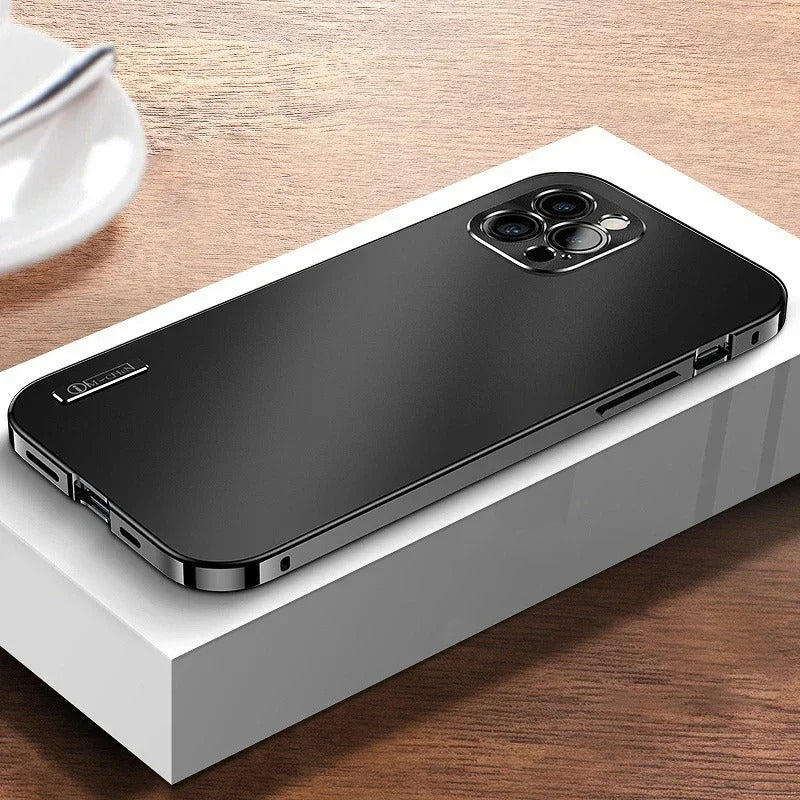 Ultra Thin Original Color Full Lens Prevention Metal Aluminium Alloy Phone Case For iPhone