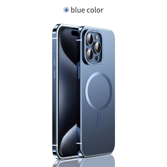 Raw Titanium Metal Frosting Phone Case For iPhone