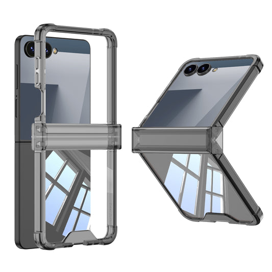 Four-corner Anti-drop All-inclusive Hinged Transparent Phone Case for Samsung Galaxy Z Flip 7