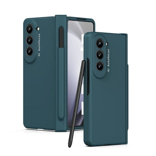 Hinge Full Protection Phone Case With Pen Slot Capacitive Pen For Samsung Galaxy Z Fold 5