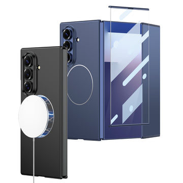 Ultra-Thin Luxury TPU+PC Full Cover Folding Phone Case Wth Screen Built-in Magnetic Holder For Samsung Galaxy Z TriFold