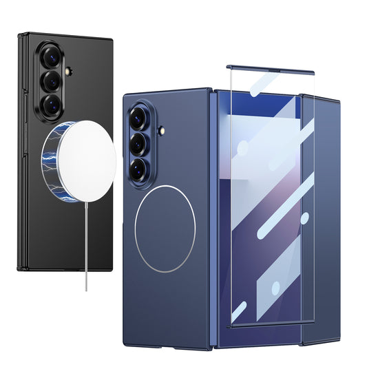 Ultra-Thin Luxury TPU+PC Full Cover Folding Phone Case Wth Screen Built-in Magnetic Holder For Samsung Galaxy Z TriFold