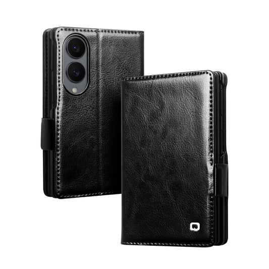 Handmade Genuine Leather Wallet Flip Phone Case For Samsung Galaxy Z Fold 8