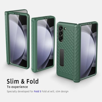 Hinged Hard Phone Case with Stand With Front Screen For Samsung Z Fold 5