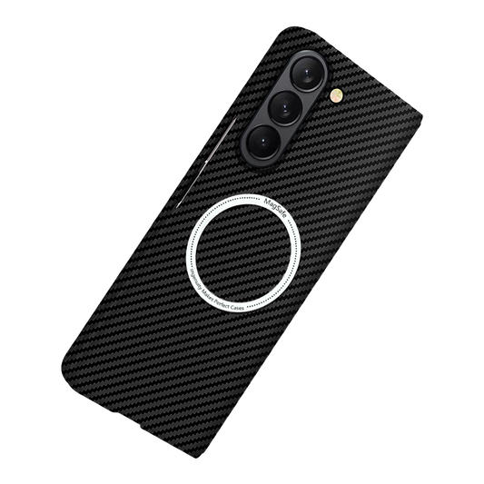Kevlar Texture Carbon Fiber Magsafe Charging Slim Drop-proof Skin Feel PC Case For Samsung Galaxy Z Fold 7 6