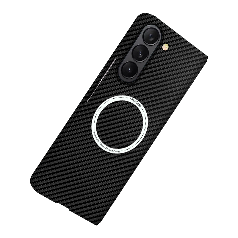 Kevlar Texture Carbon Fiber Magsafe Charging Slim Drop-proof Skin Feel PC Case For Samsung Galaxy Z Fold 7 6
