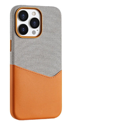 Leather Magnetic Phone Case  Suction With Card Insertion Suitable For iPhone