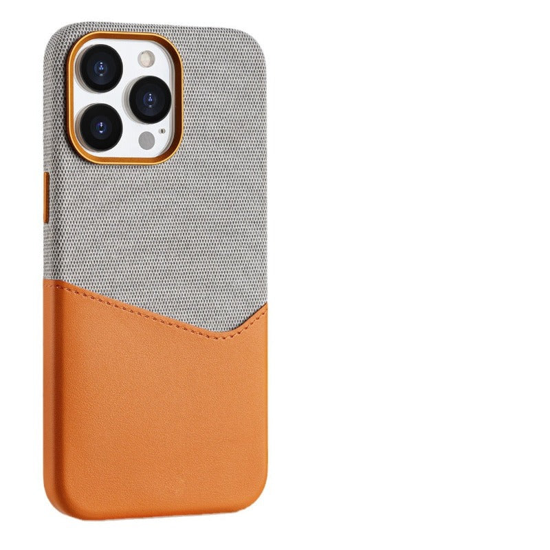 Leather Magnetic Phone Case  Suction With Card Insertion Suitable For iPhone