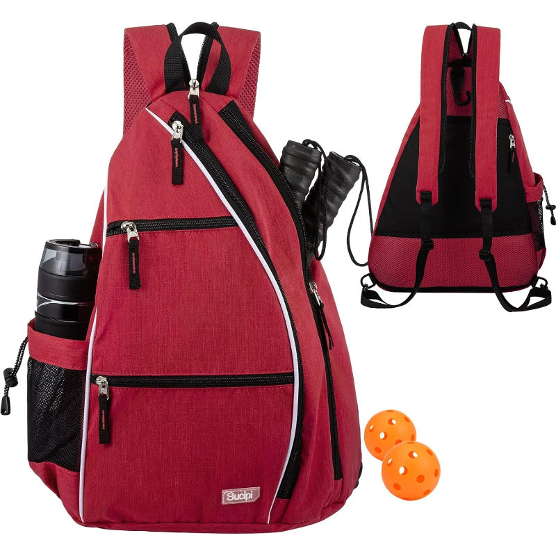 Lightweight Pickleball Backpack Tennis Bag Multifunctional with Water Bottle Holder Sports Backpacks Men