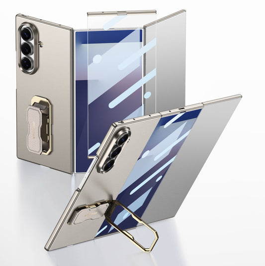 Hard Phone Case With Wrist Strap Stand Holder With Screen Protector For Samsung Galaxy Z TriFold