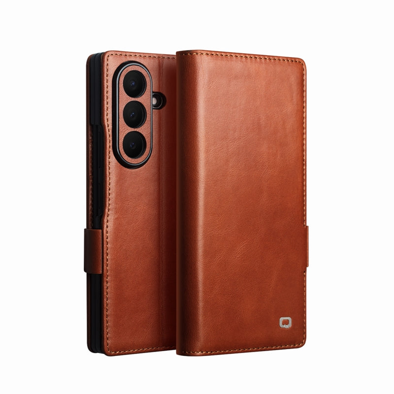 Luxury Genuine Leather Wallet Phone Case For Samsung Galaxy Z Fold 8 Ultra