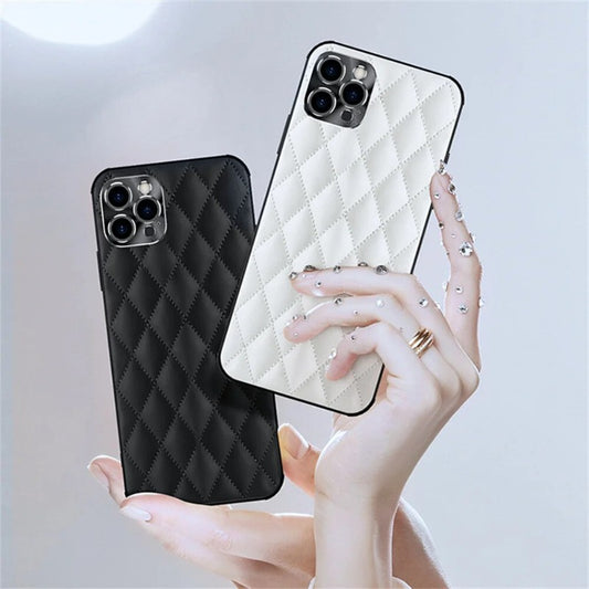Luxury Leather Shockproof Soft Phone Case For iPhone