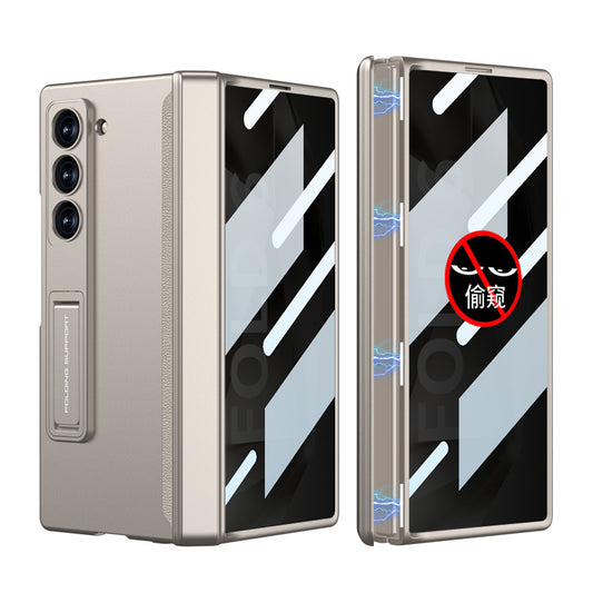 Luxury Magnetic Hinge Full Cover Case With Anti-peeping Glass For Samsung Galaxy Z Fold 7 6