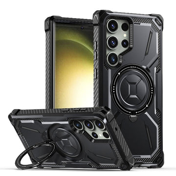 Luxury Magnetic Ring Holder Full-Body Rugged Phone Case For Samsung Galaxy S23 S22