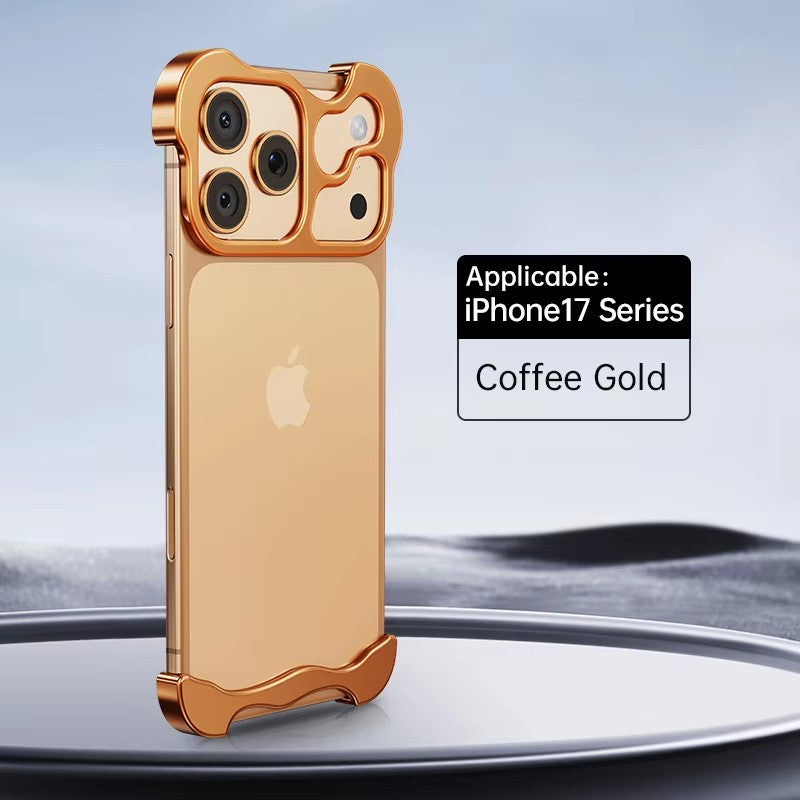 Irregular Titanium Alien Style Aluminum Alloy Bumper Phone Case For IPhone