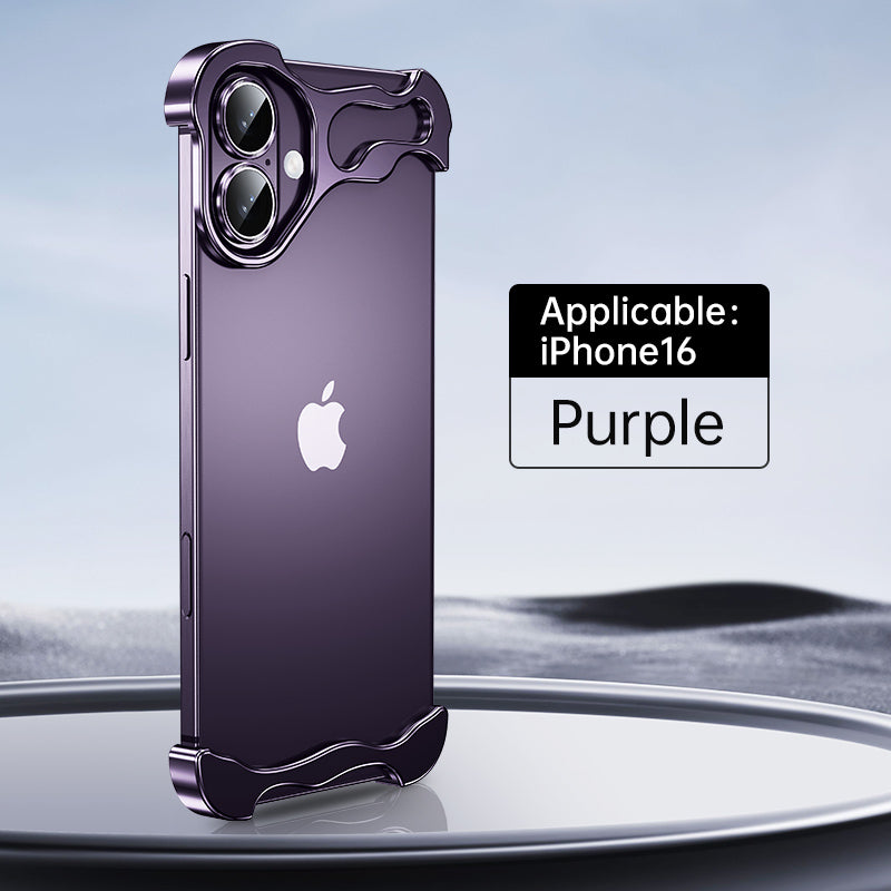 Irregular Titanium Alien Style Aluminum Alloy Bumper Phone Case For IPhone