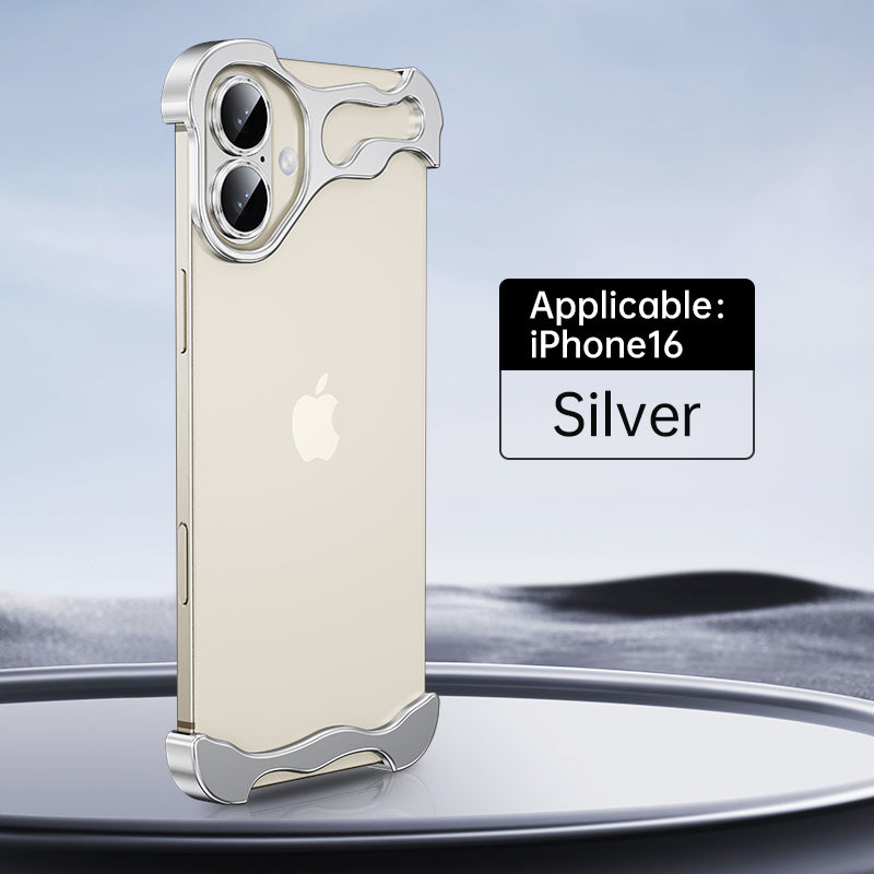 Irregular Titanium Alien Style Aluminum Alloy Bumper Phone Case For IPhone