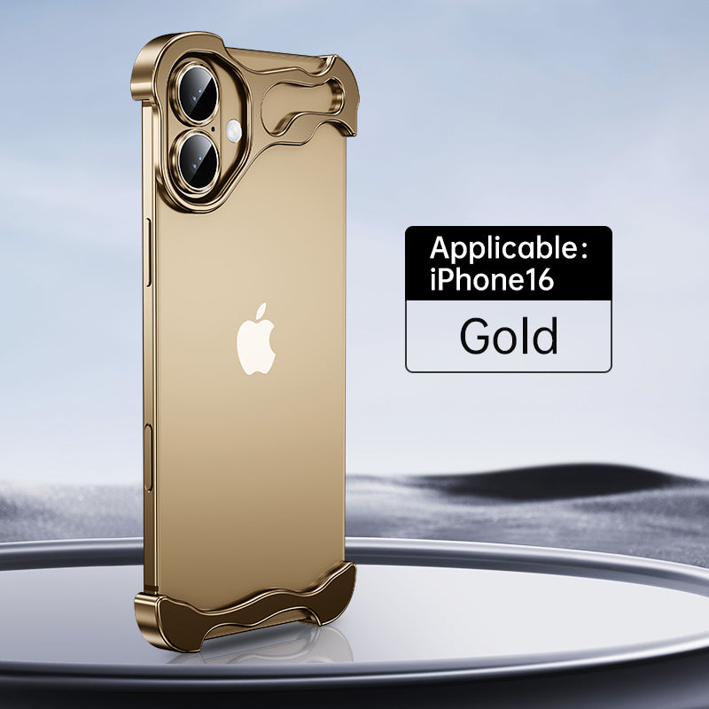 Irregular Titanium Alien Style Aluminum Alloy Bumper Phone Case For IPhone