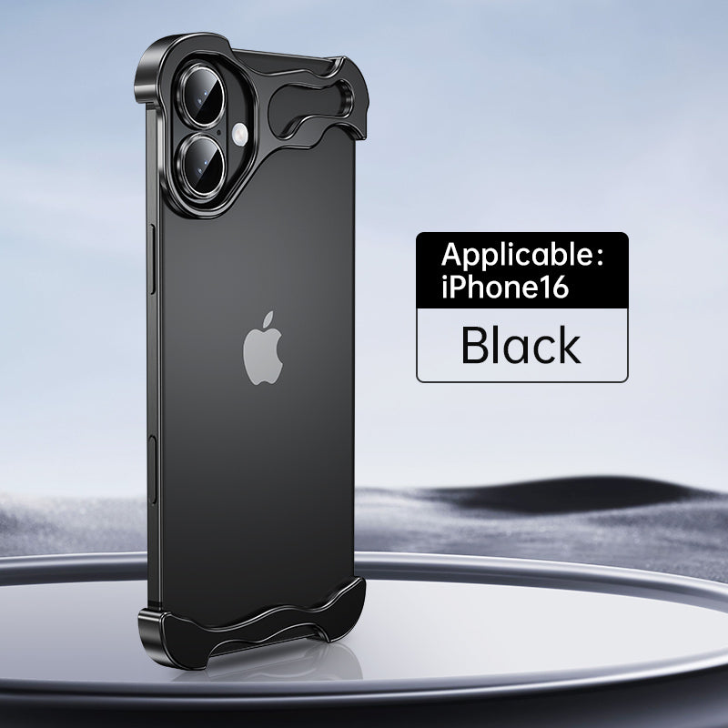 Irregular Titanium Alien Style Aluminum Alloy Bumper Phone Case For IPhone