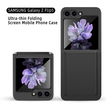 Ultra-thin Suitcase Phone Case With Tempered Film For Samsung Galaxy Z Flip 5