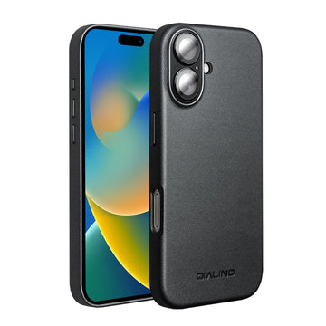 Magnetic Anti-Fall Technology Business Leather Phone Case Built-in Lens Protector For  iPhone
