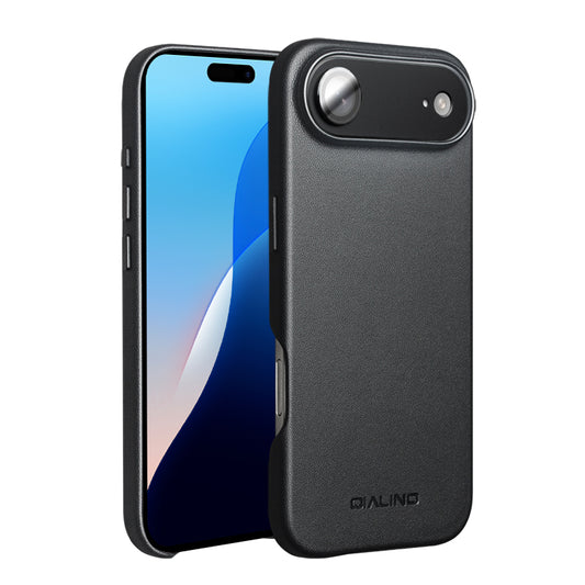 Magnetic Anti-Fall Technology Business Leather Phone Case Built-in Lens Protector For  iPhone