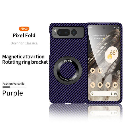 Carbon Fiber Slim Ultra Thin MagSafe Phone Case For Google Pixel Fold