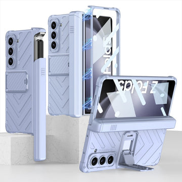 Magnetic Folding Armor Phone Case with Hidden S Pen Holder For Samsung Galaxy Z Fold 5